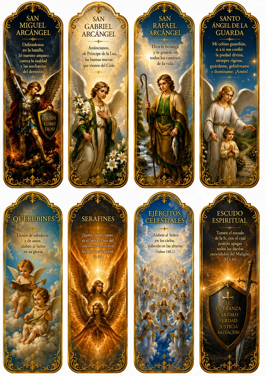 Marcapáginas de San Miguel, Santos y Ángeles
