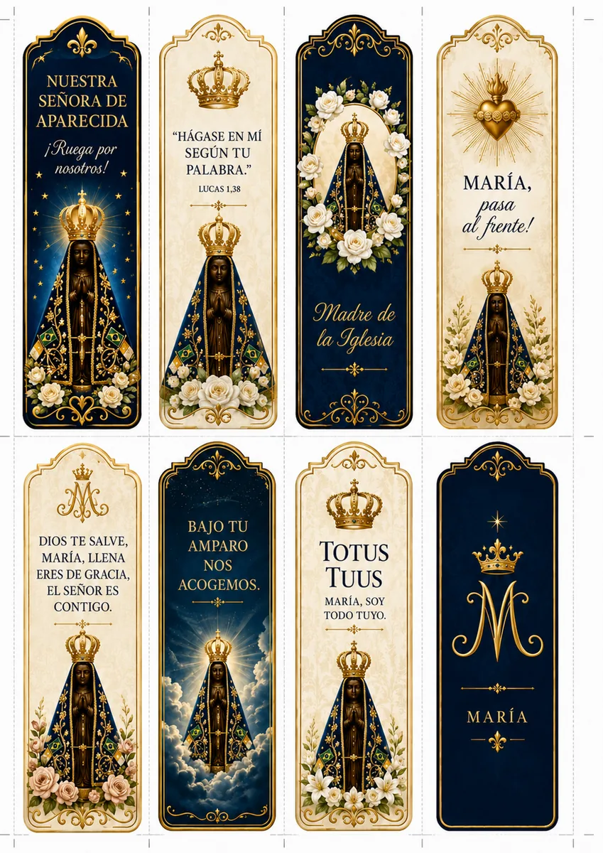 Marcapáginas de la Virgen María